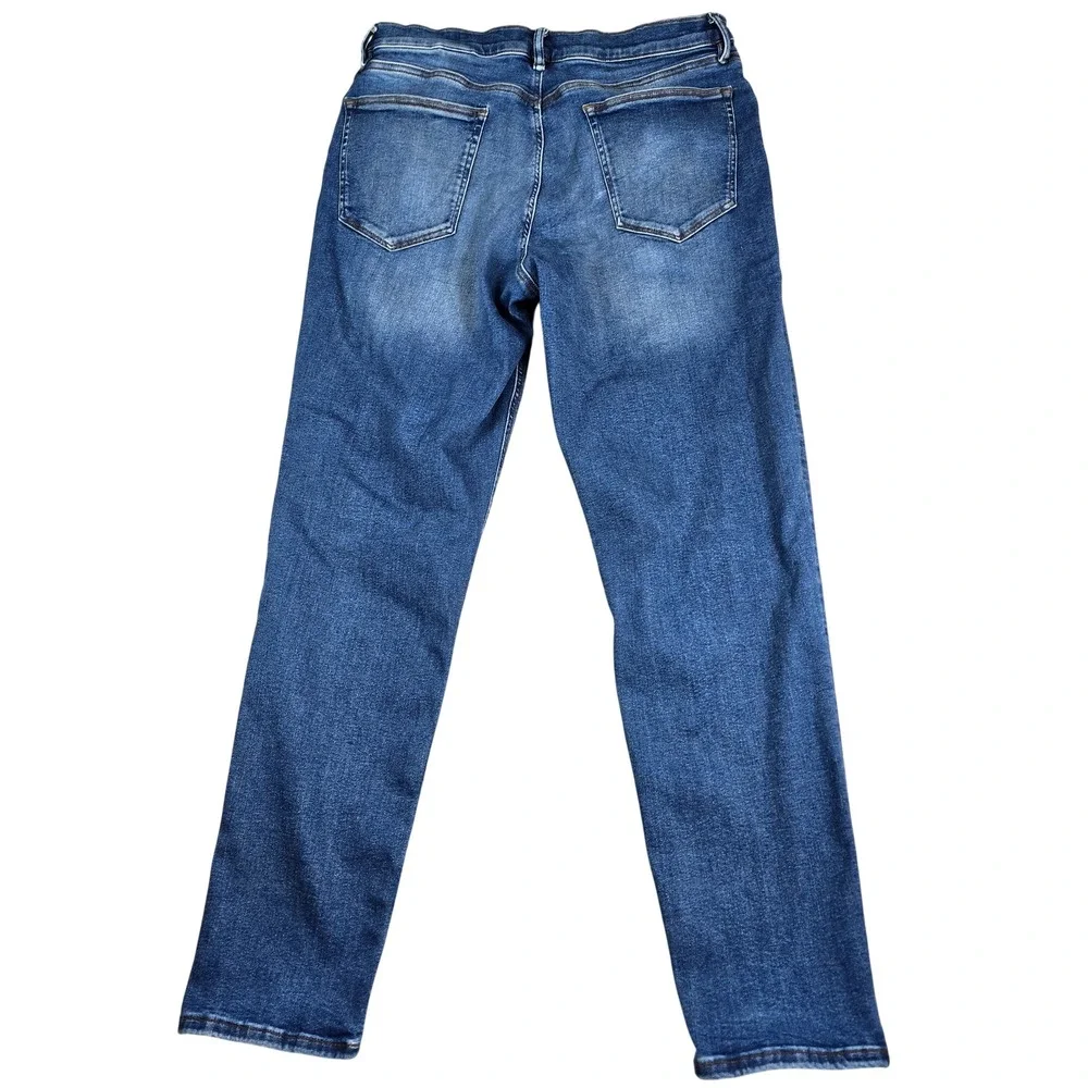 Banana Republic Tapered‎ Fit Jeans Mens 36x34 (36x33) Blue Medium Wash Stretch